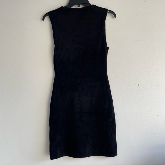 New! Theory Black Micro Velvet Sleeveless Mini Dress nwot 22735 - Picture 4 of 11